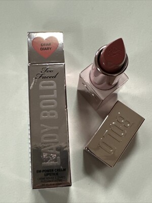 Too Faced Lady Bold EM-POWER Cream Lippenstift - Dear Diary Neu