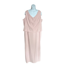 New Womens Nebiani Davids Bridal Beaded Sleeveless Mother of the Bride Dress 22W