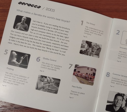 NOS/Vintage Bike Catalog Serotta Paper 2003 Cycle - Picture 2 of 6