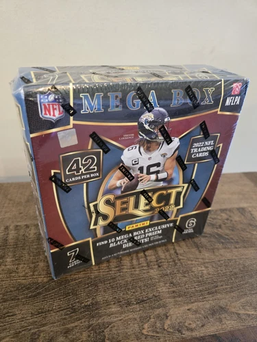 2022 Panini Select NFL Football Mega Box Black & Red Die Cut NEW 42 CARDS SEALED