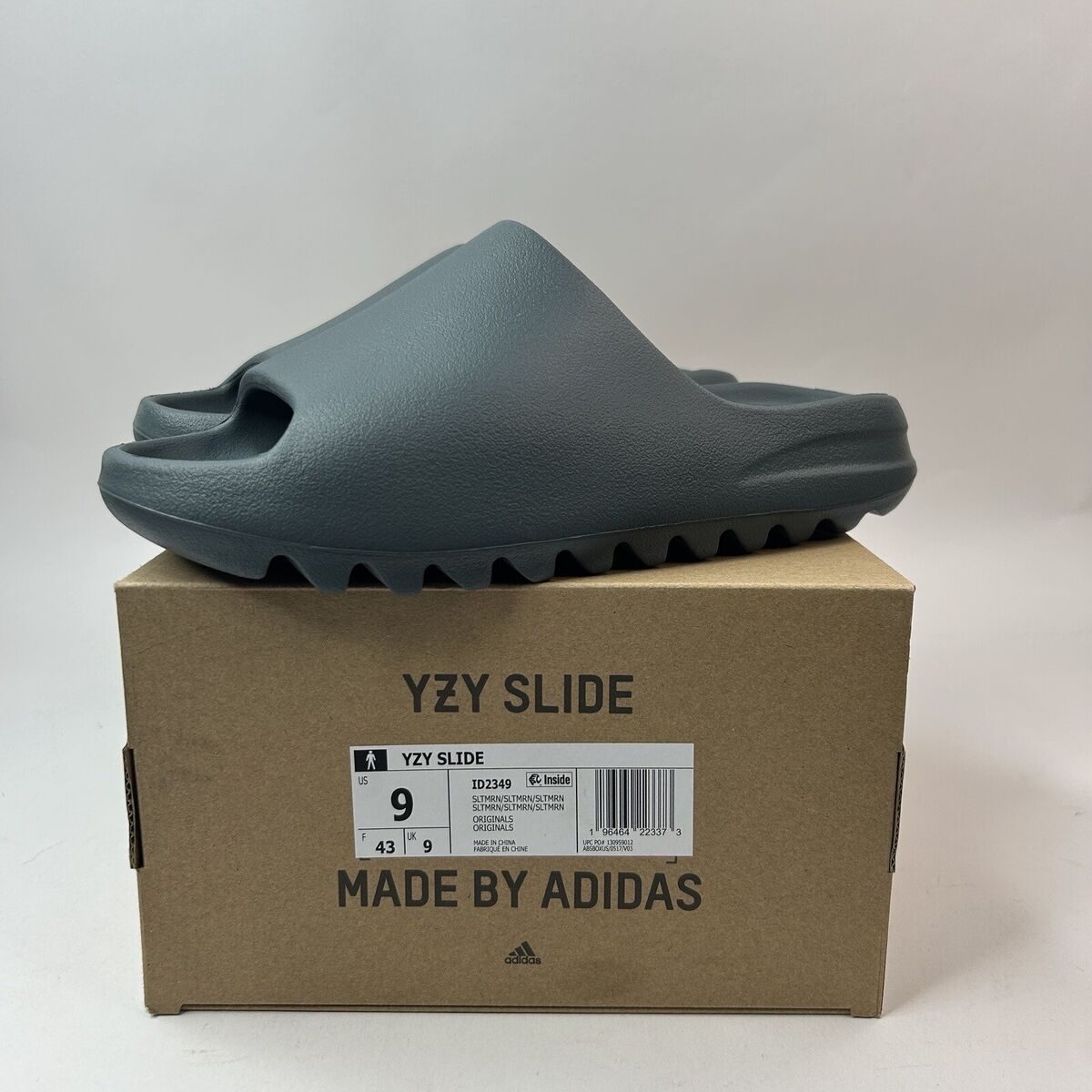 Adidas Yeezy Slide “Slate Marine” ID2349 Brand New Men's 9 Adidas Yeezy Slide “Slate Marine” ID2349 Brand New Men's 9
