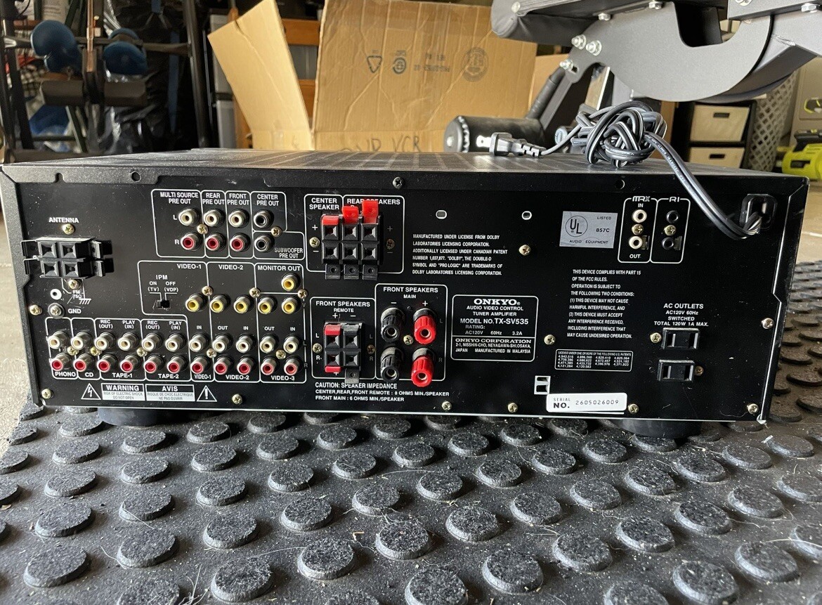 Onkyo TX-SV535 Audio Video Control Tuner Amplifier SEE DESCRIPTION Onkyo TX-SV535 Audio Video Control Tuner Amplifier SEE DESCRIPTION