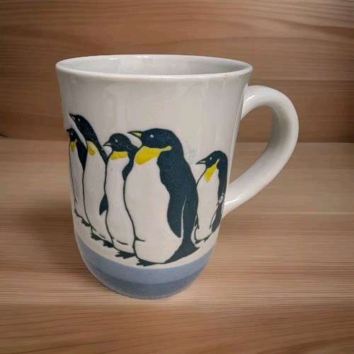 Penguin Coffee Mug, 11oz Ceramic Penguin Mug, Penguin Drinking Coffee, Wildlife Artic Mug, Penguin Lover Gift, Great Office Gift