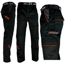 Arbeitshose Hose schwarz grau orange Bundhose Herren Profi Qualität Gr. 46 - 60