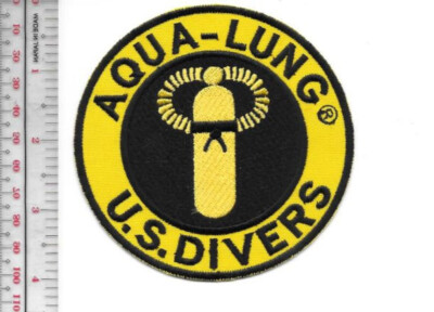 SCUBA Diving USA US Divers Aqua-Lung 1960 & 70's Patch NO TARIFF