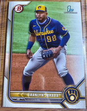 Branlyn Jaraba 2022 Bowman 1st Prospects Base Card Milwaukee Brewers (#BP-15) NM