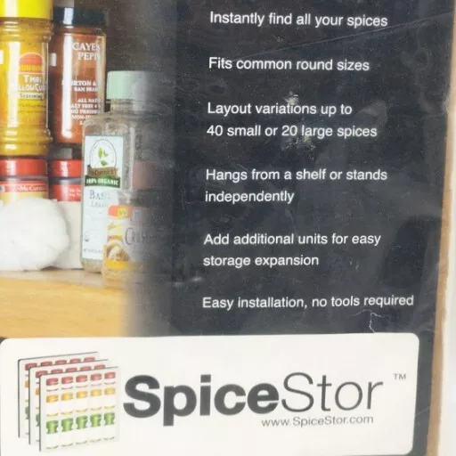 SpiceStor Organizer Spice Rack 40 Clip 10