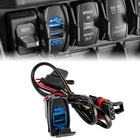 Plug & Play Dual USB 4.2A Fast Charger Wire For Polaris RZR XP 1000/4 1000 24-25