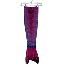 Sun Tails Mermaid Tail Youth Girls Medium 6/7 Pink Purple Stretch Fins Swim Kids