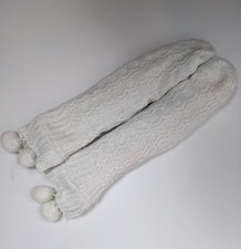 Cuddle Duds Women's White Sherpa Lined Lounge Slipper Fluffy Socks, Size 4-10