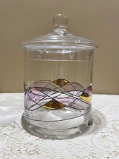 Apothecary Artland Helios Art glass Covered Dish