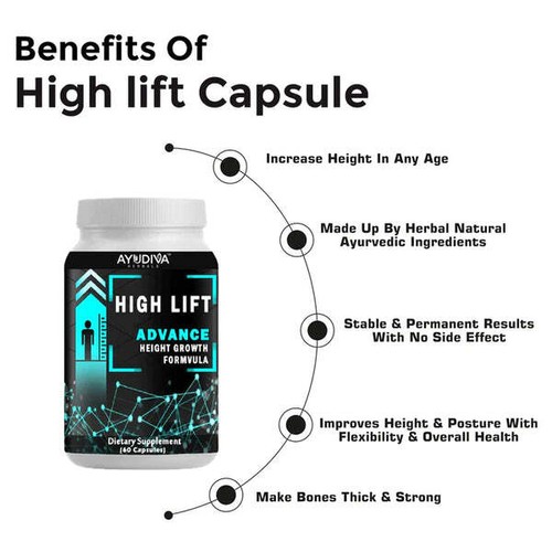 Ayudiva Height Growth Capsules Grow Height Taller Supplement Pills