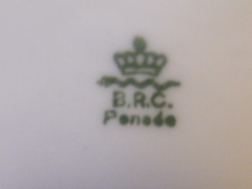 Pair of Antique Bavarian Art Nouveau B.R.C. Porcelain Plates PENADE Crown Mark - Picture 10 of 10