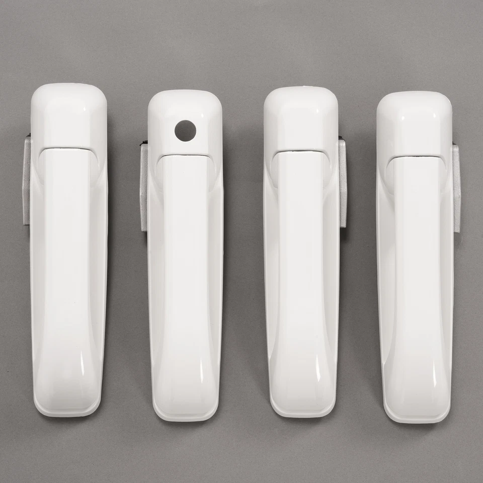 Manija de puerta exterior blanca para Dodge Ram 1500 2009-2024/RAM 2500 2011-2025 4 piezas Foto 3 de 4