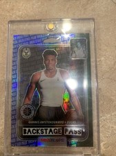 NBA Hoops Premium Stock Giannis Antetokounmpo Backstage Pass Blue Prizm Bucks
