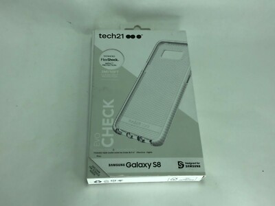 Original Tech21 Evo Check Slim Case For Samsung Galaxy S8 Clear/white