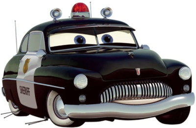 8 Inch Sheriff Decal Disney Cars Movie Removable Peel Self Stick Wall Sticker