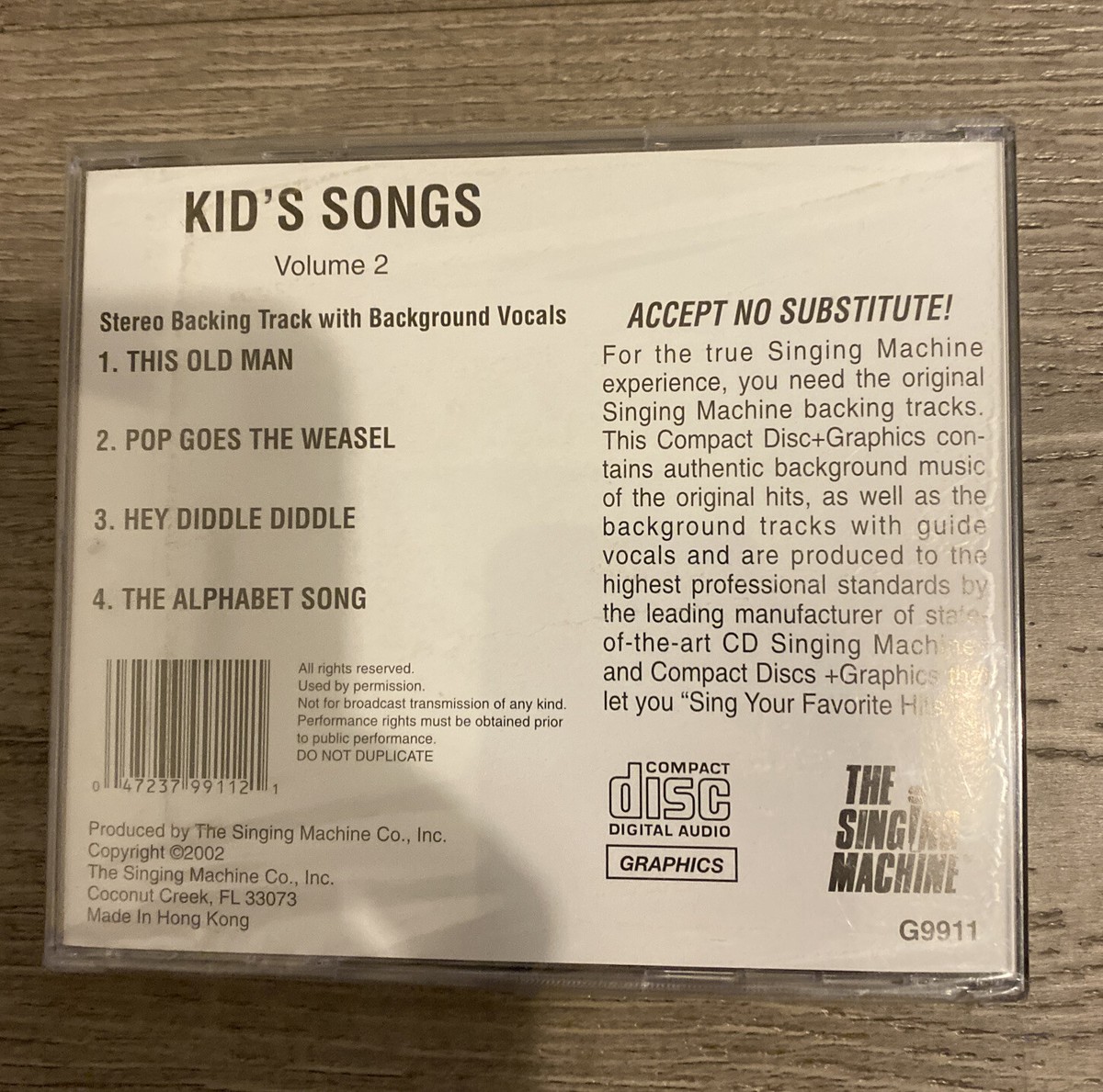 Karaoke: Kid's Songs Volume Music CD Various Artists New