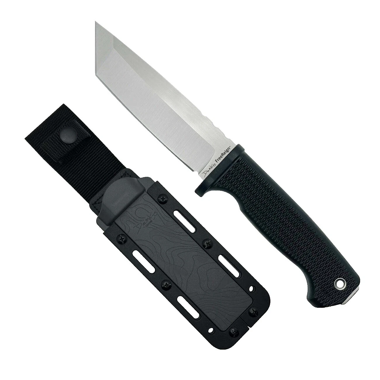 Rubber Handle Collectible Modern Factory Manufactured Fixed Blade Knives