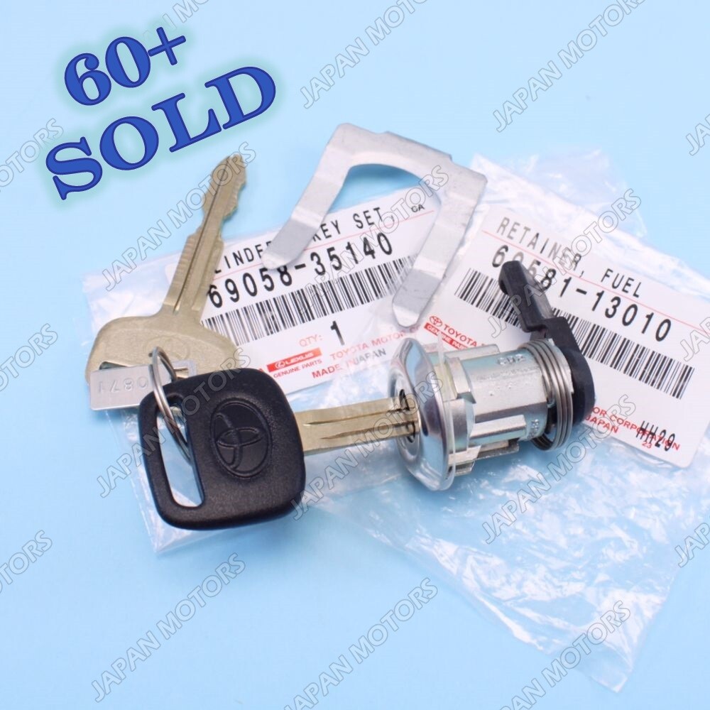 1995-2004 Toyota Tacoma GENUINE Fuel Door Lock Cylinder & 2 Keys