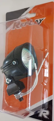 Feu additionnel éclairage halogène orientable 20W Ø40mm Noir pour scooter moto - Photo 1/4