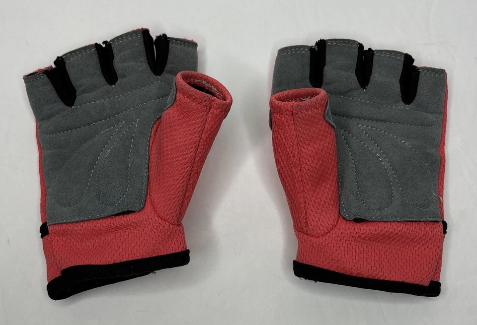 Golds Gym Women’s Workout Gloves M/L 1 Pair Pink Gray - Image 2 of 4