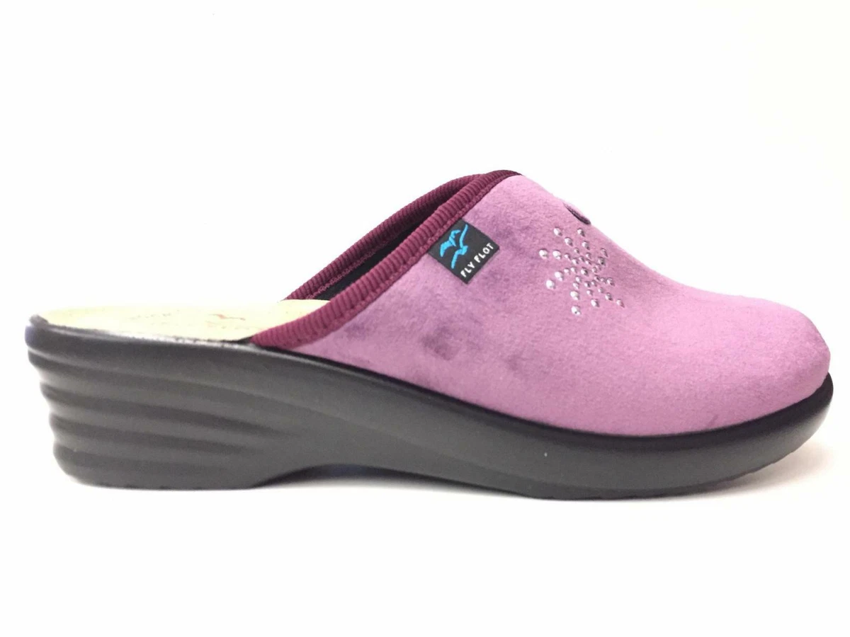 SCARPE CIABATTE PANTOFOLA DONNA FLY FLOT L8 S36 PE VELLUTO 2016