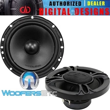 DD AUDIO RL-M 6.5" POLYPROPYLENE MIDRANGE 4-OHM SPEAKERS & GRILLS CAR AUDIO NEW