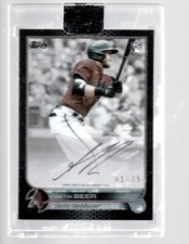 2022 Topps Clearly Authentic Autographs Black #CAASBE Seth Beer 61/75 Encased