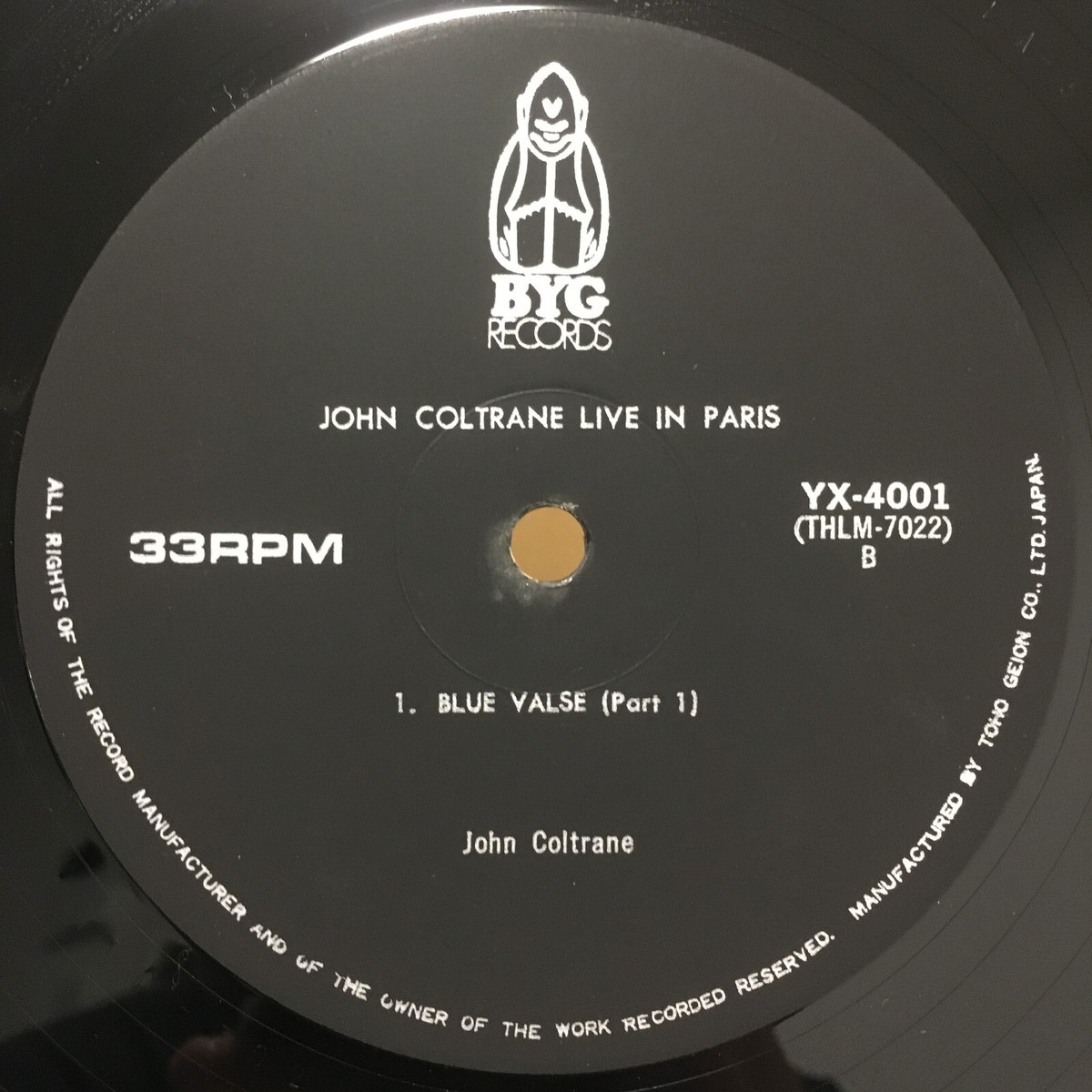 JOHN COLTRANE / LIVE IN PARIS JAPAN ISSUE DOUBLE LP MONO W