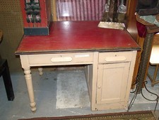 Large Red Double Two Student Desk
