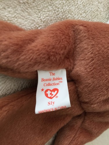 TY BEANIE BABY SLY THE FOX - NUMERIC DATE, PVC PELLETS, HANG & TUSH TAG ERRORS - Picture 6 of 7