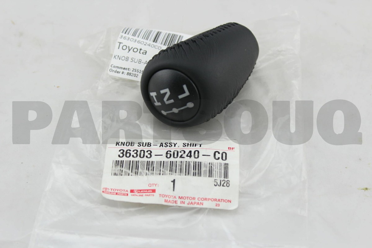 あぶぁ 3630360240C0 Genuine Toyota KNOB SUB-ASSY, SHIFT LEVER 36303-60240