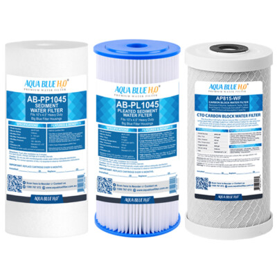 Aqua Blue h20 Hybrid G13 Triple Stage Whole House Filtration replacement filters