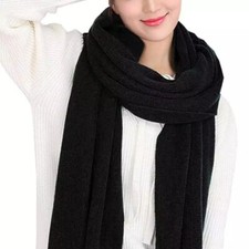 Womens Mens Soft Oversized Blanket 30 Cashmere Wool Shawl Wrap Scarf Us