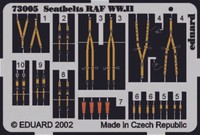 Eduard Accessories 73005 - 1:72 Seatbelts Raf Ww.Ii - ZubehöR - Neu