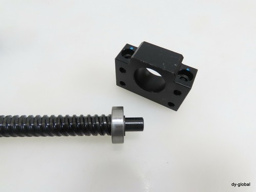 THK BNK1510+370L BK12+BF12 Ground Ball Screw W/ nut bracket CNC BSC-I-570=1C41 - Picture 6 of 12