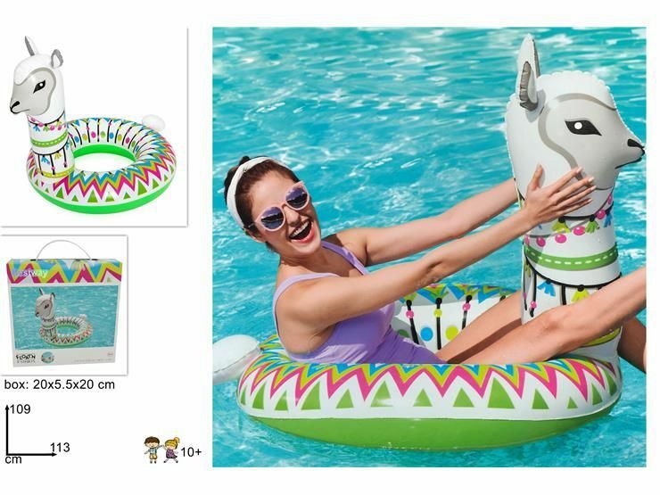 Donut Inflable Alpaca 113Cm Verano Mar Piscina DFH