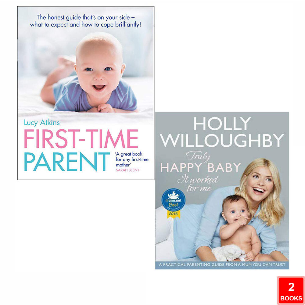 Truly Happy Baby Holly Willoughby, First Time Parent Lucy Atkins 2 Books Set NEW