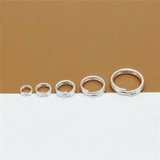 925 Sterling Silver Split Rings 4mm 5mm 6mm 7mm 8mm for Jewelry Making