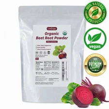 5 lbs Red Beet Root Powder Beta Vulgaris Organic Nitric Oxide Extract Juice Food