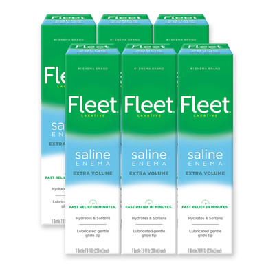 Fleet Laxative Saline Enema 7.8 Fl Oz Pack Of 6 192848