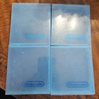LOT Vintage NES Nintendo Hard Clamshell Blue Plastic Game Case Lot Of 4
