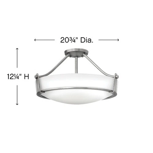 Hinkley Lighting - Four Light Semi-Flush Mount - Foyer - Hathaway - 4 Light - Picture 4 of 4