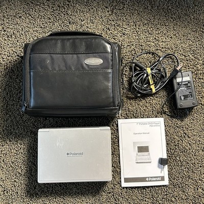 Polaroid PDV-0701A Portable DVD Player 7'' w/ TESTED Complete 