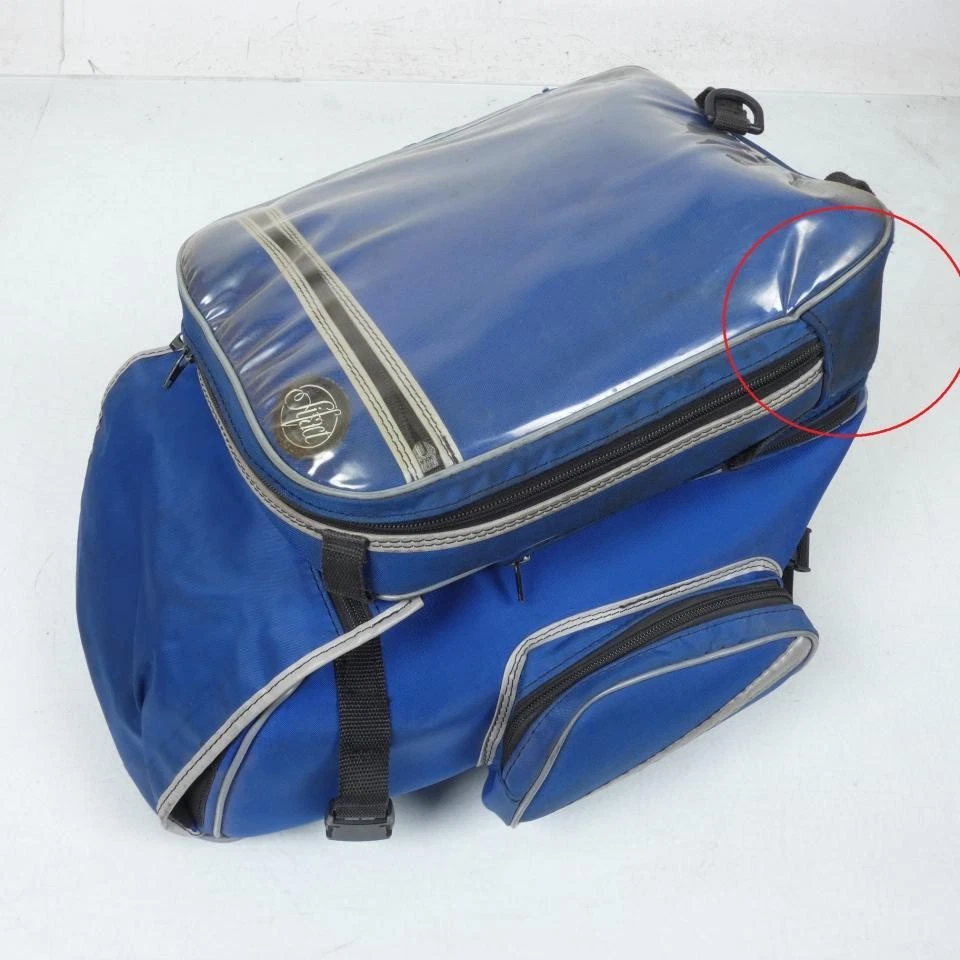 Sacoche de réservoir souple double Sifact pour moto Bleu Occasion - Photo 1/4