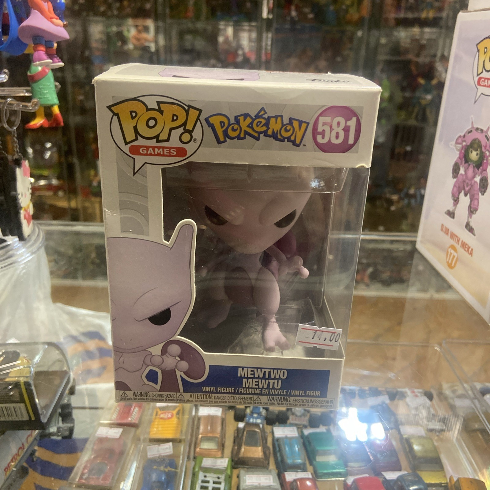 Pokémon - Mewtwo 583 - Mewtu Jumbo Funko Pop! Games Vinyl Figure