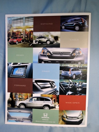 2008 Honda CRV CR-V Original Car Sales Brochure Catalog Booklet