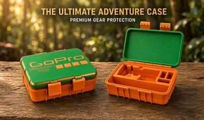 GoPro Mission 1 Pro Rugged Plastic Hard Case for GoPro Hero Camera Green/Orange