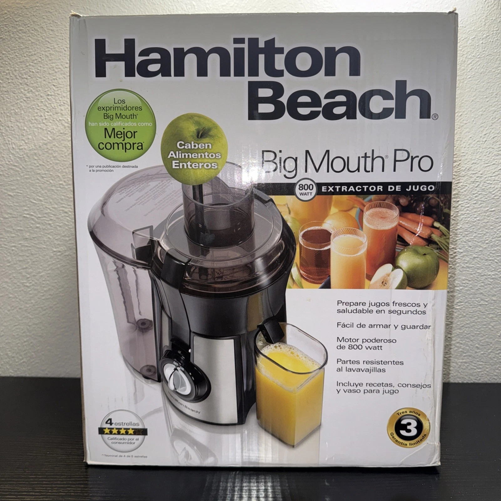 Hamilton Beach Big Mouth PRO Juice Extractor Juicing Machine 800 WATTS 67608Z